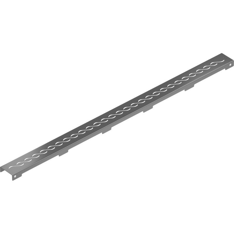Mexen Flat Masque de drainage linéaire M18 100 cm, gris arme brossé - 1E23100