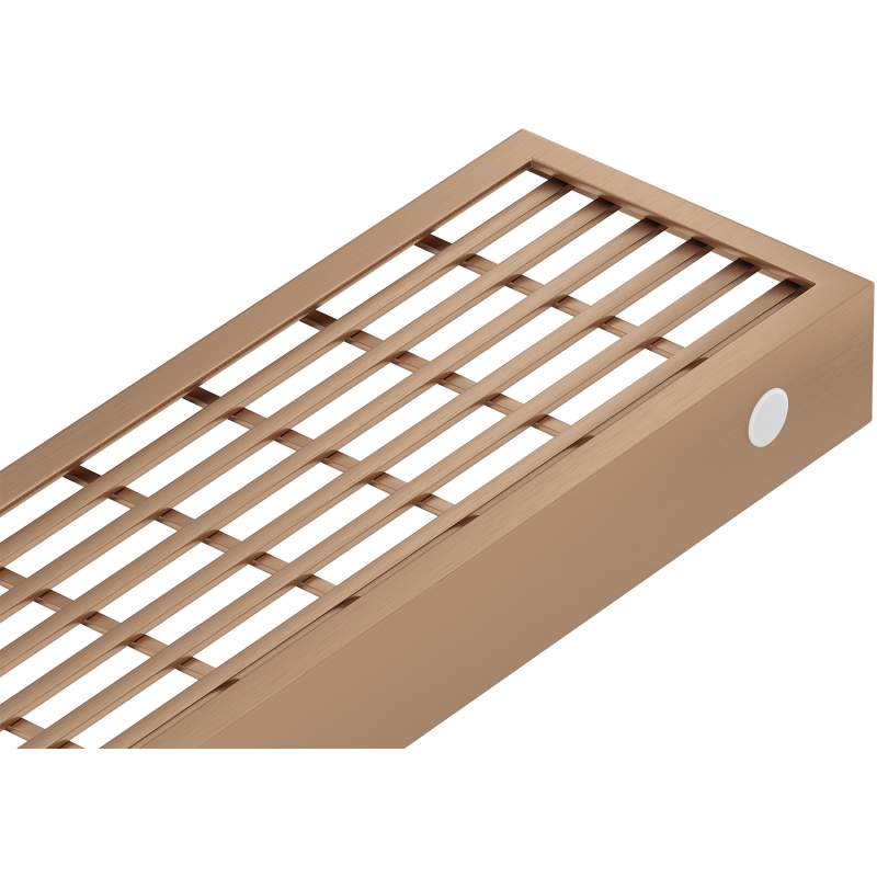 Mexen Flat M33 maskownica do odpływu liniowego 80 cm, miedź szczotkowana - 1C33080