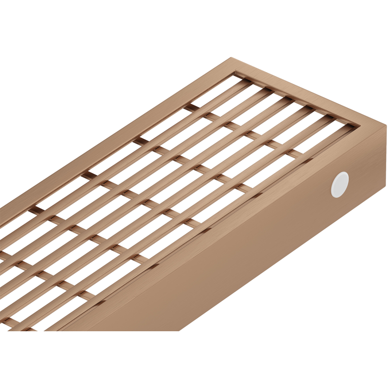 Mexen Flat M33 cobertura para ralo linear 90 cm, cobre escovado - 1C33090