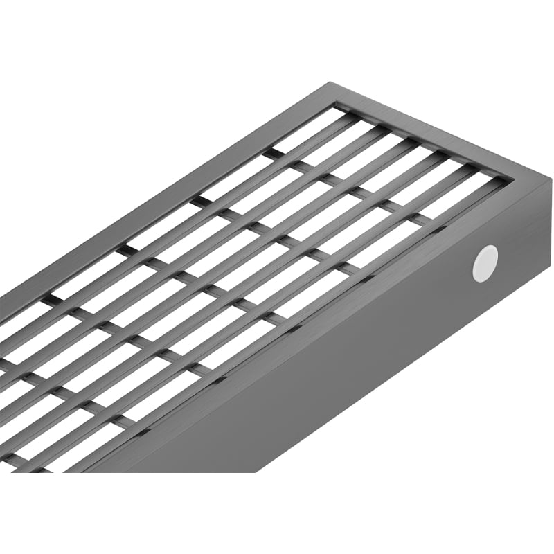 Mexen Flat M33 Cover for Linear Drain 60 cm, Gun Gray Brushed - 1E33060