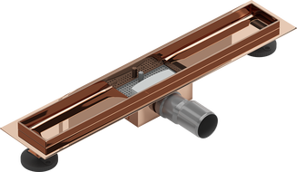 Mexen Flat corpo para ralo linear 60 cm, ouro rosa - 1615060