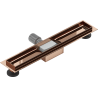 Mexen Flat linear drain body 50 cm, rose gold - 1615050