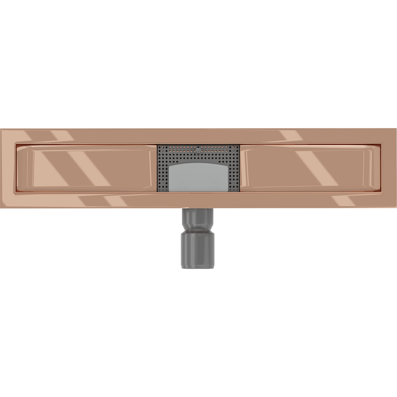 Mexen Flat linear drain body 50 cm, rose gold - 1615050