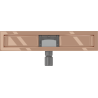 Mexen Flat linear drain body 50 cm, rose gold - 1615050