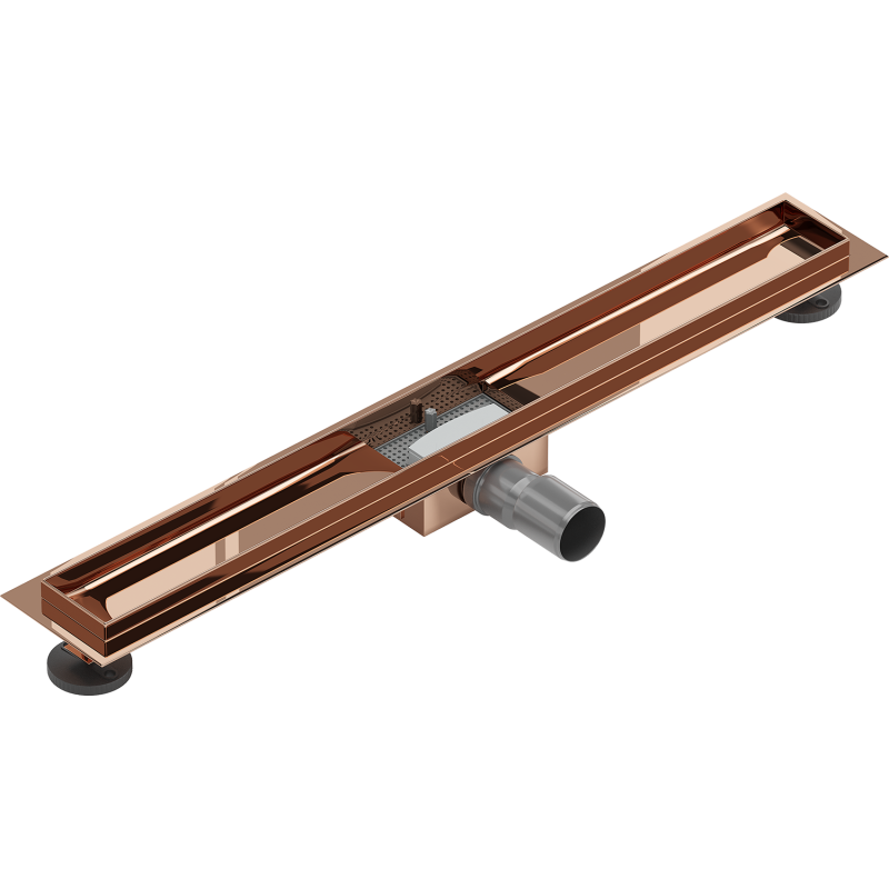 Mexen Flat σώμα για γραμμική απορροή 70 cm, ροζ χρυσό - 1615070