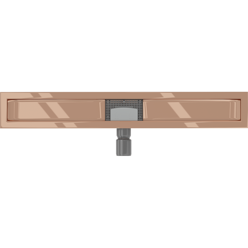 Mexen Flat linear drain body 70 cm, rose gold - 1615070