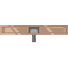 Mexen Flat 70 cm pikkune äravoolukere, roosakaskuldne - 1615070