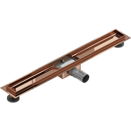Mexen Flat corpo para drenagem linear 80 cm, ouro rosa - 1615080