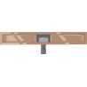 Mexen Flat korpus do odpływu liniowego 80 cm, różowe złoto - 1615080