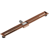 Mexen Flat 90 cm pikkune äravoolukorpus, roosa kuld - 1615090