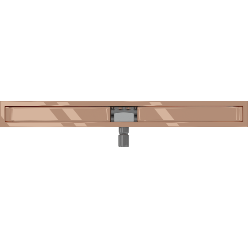 Mexen Flat korpus do odpływu liniowego 100 cm, różowe złoto - 1615100