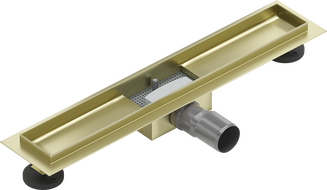 Mexen Flat lichaam voor 50 cm lineaire afvoer, geborsteld goud - 1A15050