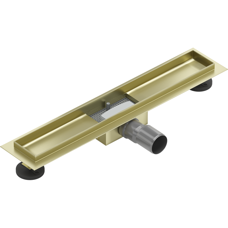 Mexen Flat Korpus für Linienablauf 60 cm, gebürstetes Gold - 1A15060