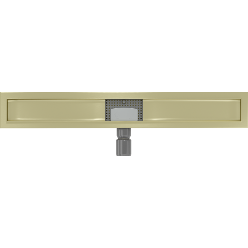 Mexen Flat linear drain body 70 cm, brushed gold - 1A15070