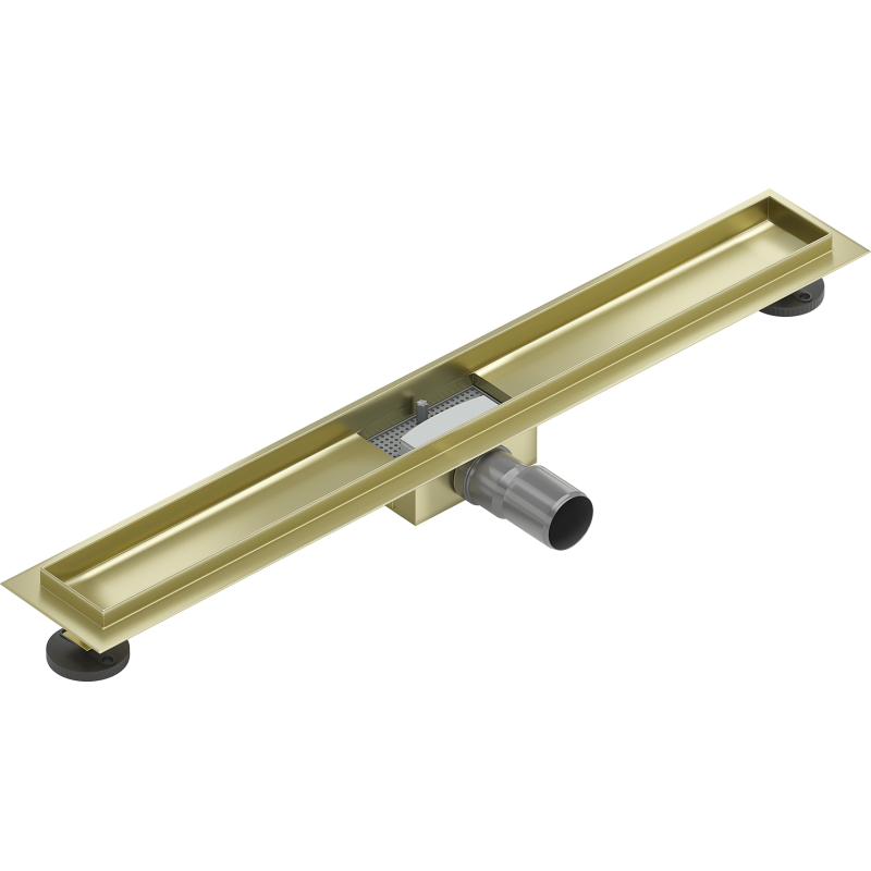 Mexen Flat Korpus für linearen Ablauf 70 cm, gebürstetes Gold - 1A15070