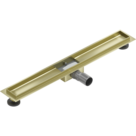 Mexen Flat corpo para ralo linear 70 cm, dourado escovado - 1A15070
