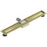 Mexen Flat linear drain body 70 cm, brushed gold - 1A15070