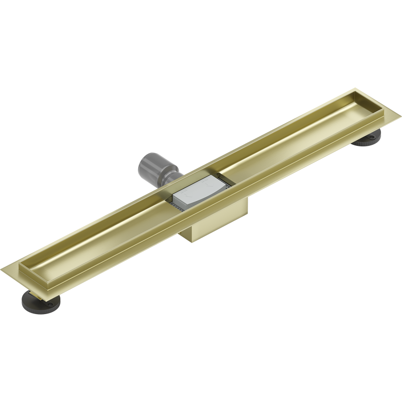 Mexen Flat behuizing voor lineaire afvoer 80 cm, geborsteld goud - 1A15080