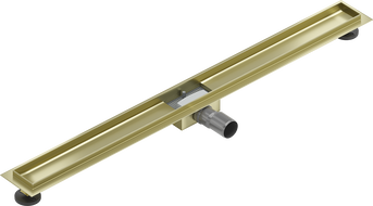 Mexen Flat lichaam voor lijnafvoer 100 cm, geborsteld goud - 1A15100