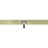 Mexen Flat linear drain body 100 cm, brushed gold - 1A15100