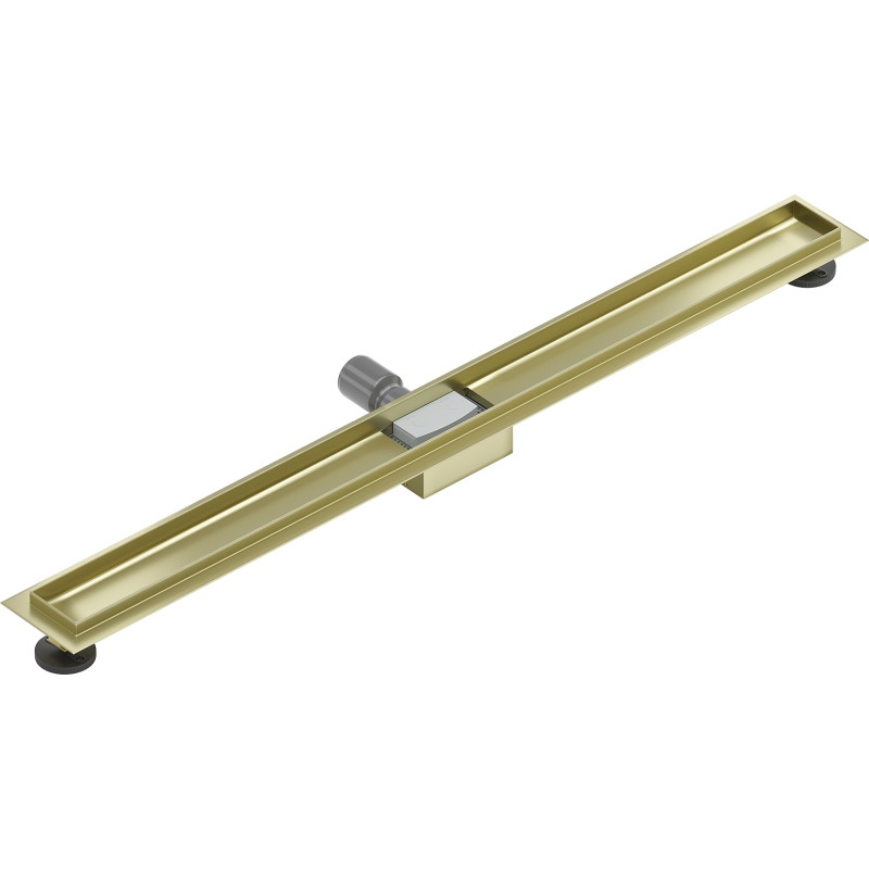 Mexen Flat 100 cm joonkanalisüsteemi korpus, harjatud kuldne - 1A15100