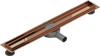 Mexen Flat 360° pööratav 50 cm pikkune lineaarse äravoolu korpus, roosakaskuldne - 1640050
