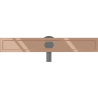 Mexen Flat 360° korpus do odpływu liniowego obrotowy 50 cm, różowe złoto - 1640050