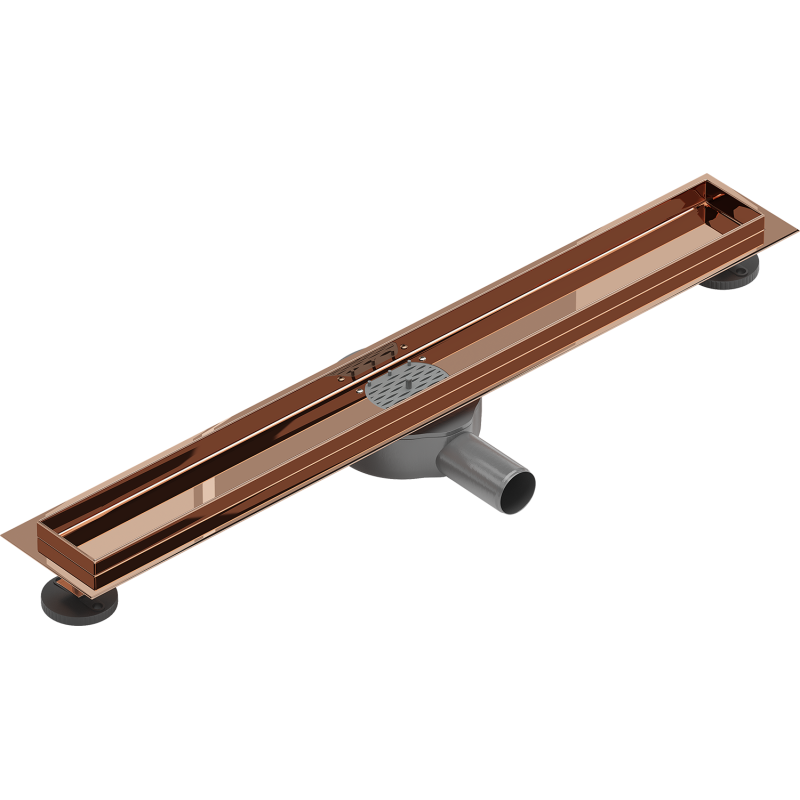 Mexen Flat 360° korpus do odpływu liniowego obrotowy 60 cm, różowe złoto - 1640060