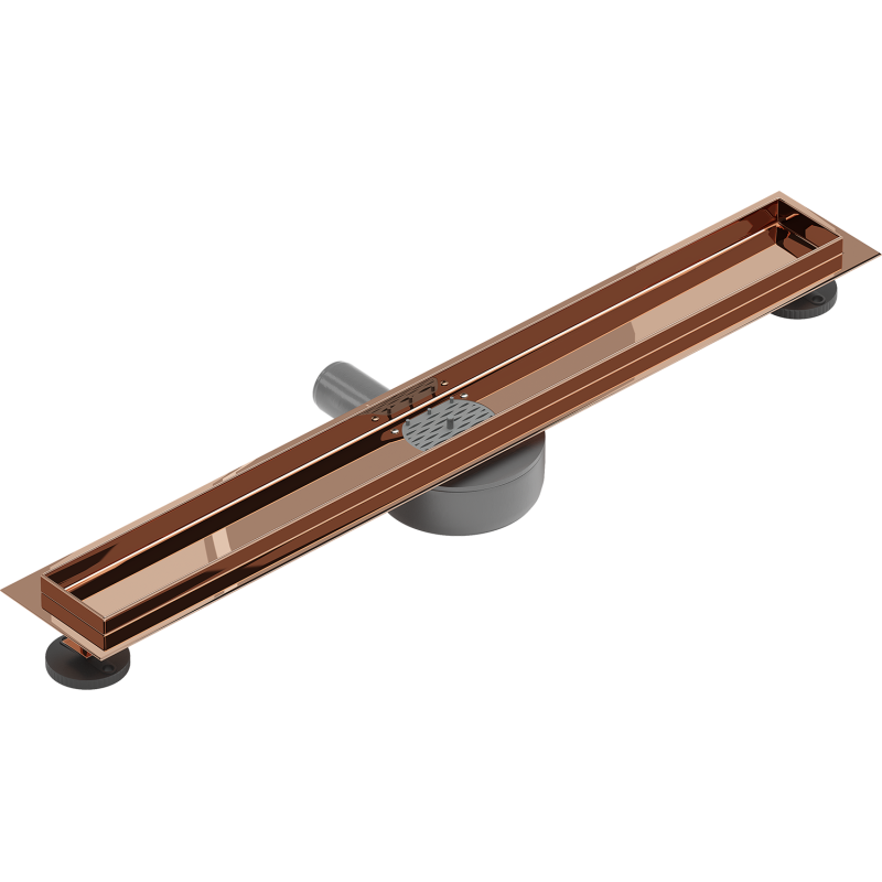 Mexen Flat 360° korpus do odpływu liniowego obrotowy 60 cm, różowe złoto - 1640060