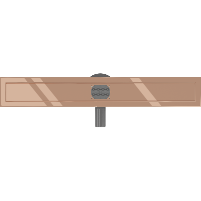 Mexen Flat 360° rotating linear drain body 70 cm, rose gold - 1640070