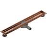 Mexen Flat 360° rotating linear drain body 70 cm, rose gold - 1640070