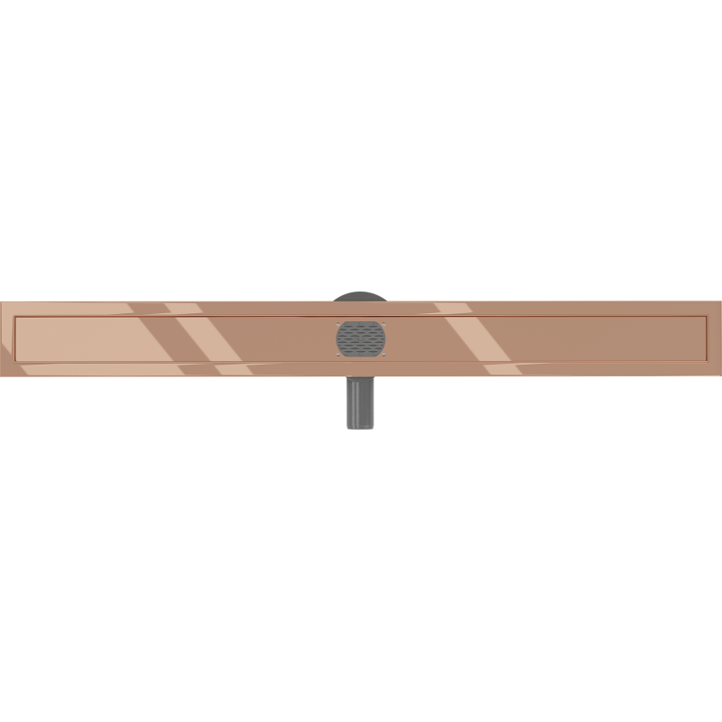 Mexen Flat 360° rotary linear drain body 80 cm, rose gold - 1640090
