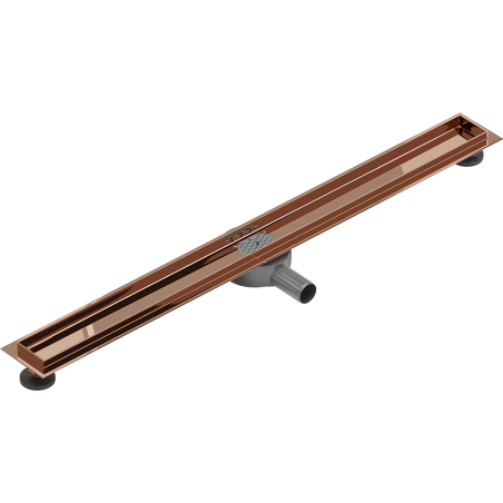 Mexen Flat 360° rotary linear drain body 80 cm, rose gold - 1640090