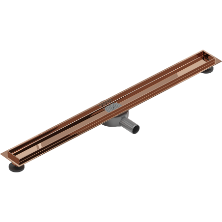 Mexen Flat 360° corpo rotativo para ralo linear 100 cm, ouro rosa - 1640100