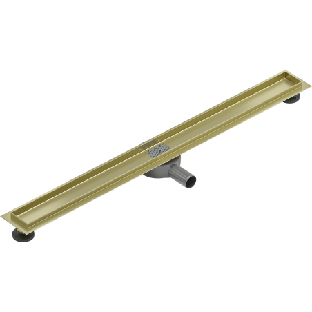 Mexen Flat 360° drehbarer Ablaufkörper 90 cm, gebürstetes Gold - 1A40090