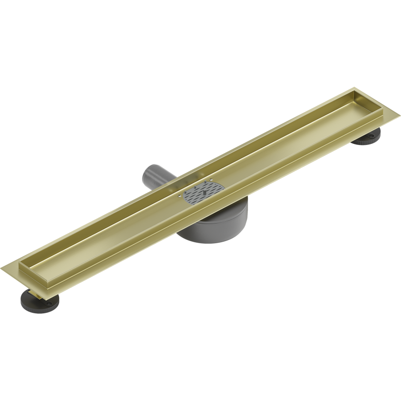 Mexen Flat 360° korpus do odpływu liniowego obrotowy 60 cm, złoty szczotkowany - 1A40060