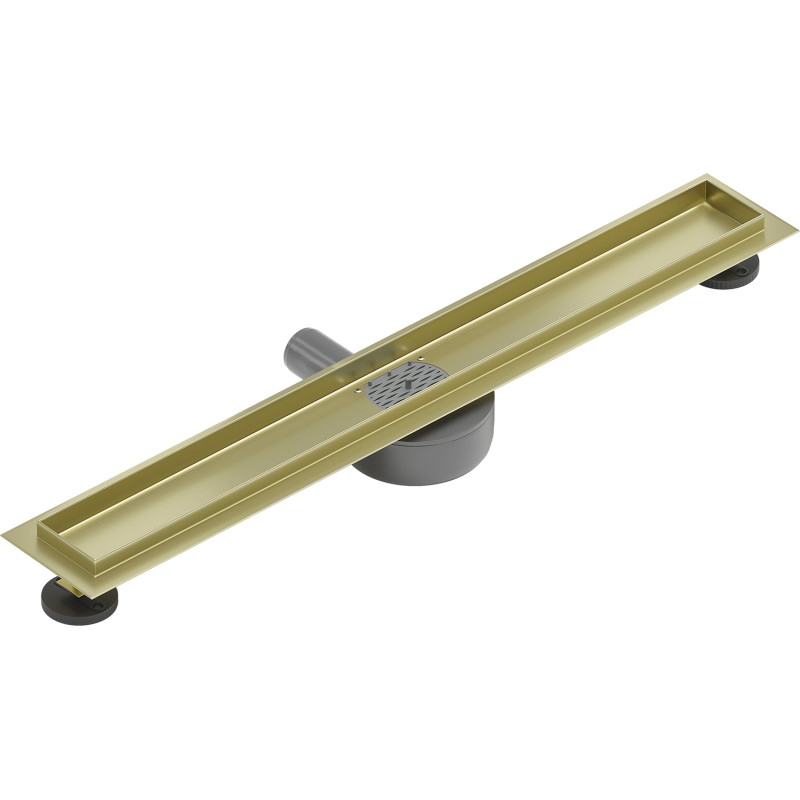 Mexen Flat 360° pöörlev lineaarse äravoolu korpus 50 cm, harjatud kuldne - 1A40050