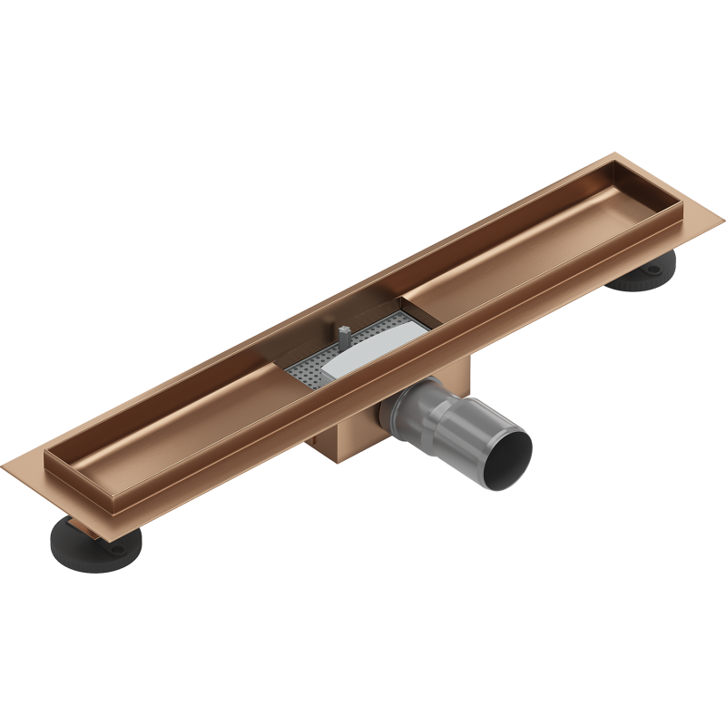 Mexen Flat Korpus für Linienentwässerung 50 cm, gebürstetes Kupfer - 1C15050