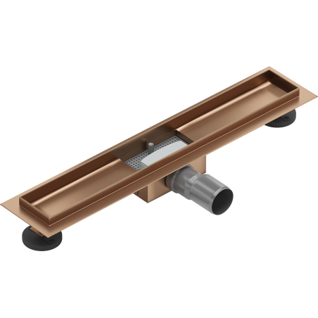 Mexen Flat corps pour drain linéaire 60 cm, cuivre brossé - 1C15060