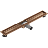 Mexen Flat 70 cm pikkune lineaarse äravoolu korpus, harjatud vask - 1C15070