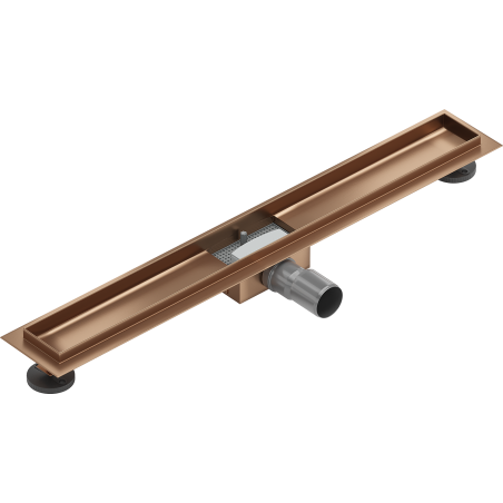 Mexen Flat korpus do odpływu liniowego 80 cm, miedź szczotkowana - 1C15080