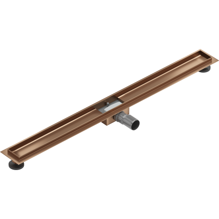 Mexen Flat lineāras noteces korpuss 90 cm, matēts varš - 1C15090