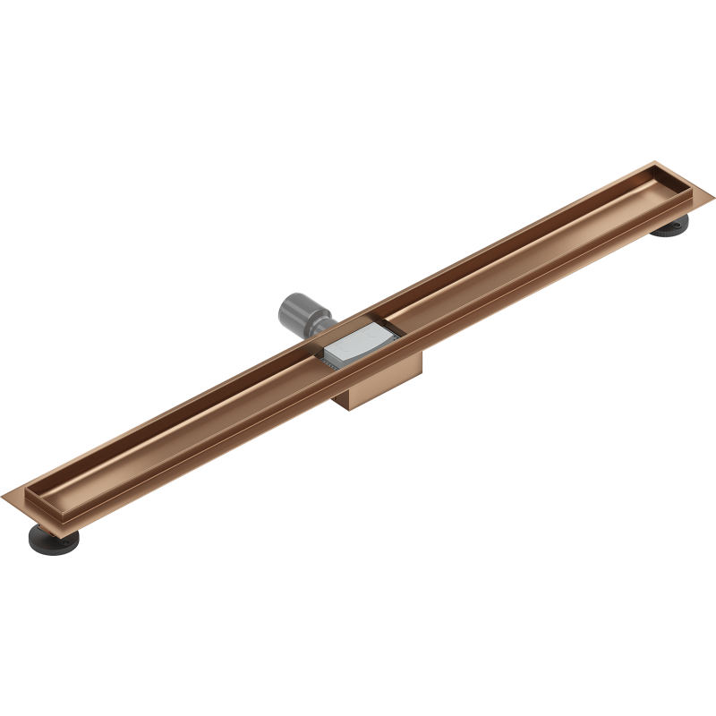 Mexen Flat corpo para ralo linear 90 cm, cobre escovado - 1C15090
