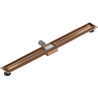 Mexen Flat linear drain body 90 cm, brushed copper - 1C15090