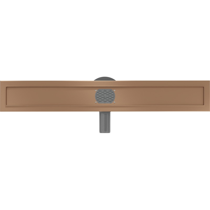 Mexen Flat 360° pööratav lineaarse äravoolu korpus 50 cm, harjatud vask - 1C40050