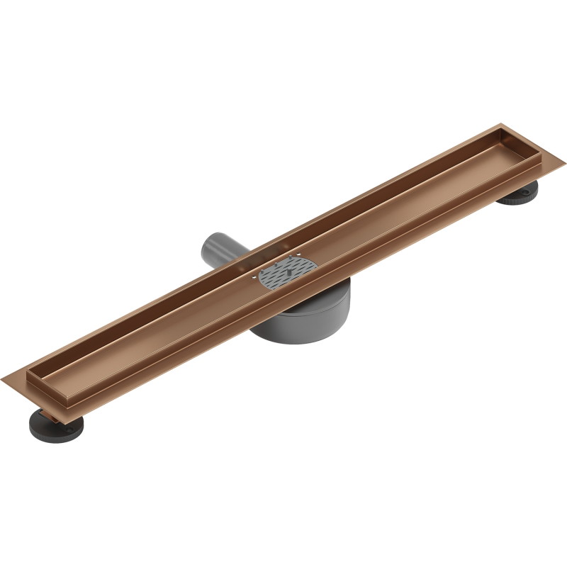 Mexen Flat 360° pööratav joonkanalisüsteemi korpus 60 cm, harjatud vask - 1C40060