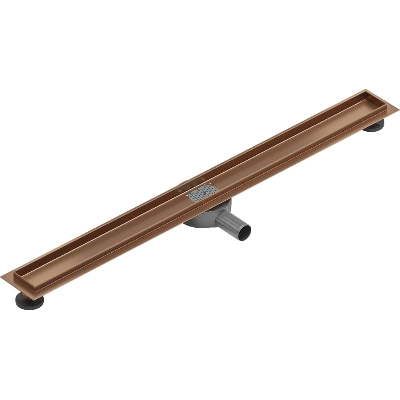 Mexen Flat 360° korpus do odpływu liniowego obrotowy 80 cm, miedź szczotkowana - 1C40080