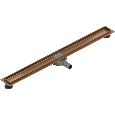 Mexen Flat 360° cuerpo para desagüe lineal giratorio 100 cm, cobre cepillado - 1C40100