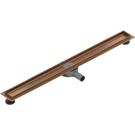 Mexen Flat 360° lineaarse pöörde äravoolu ümbris 100 cm, harjatud vask - 1C40100