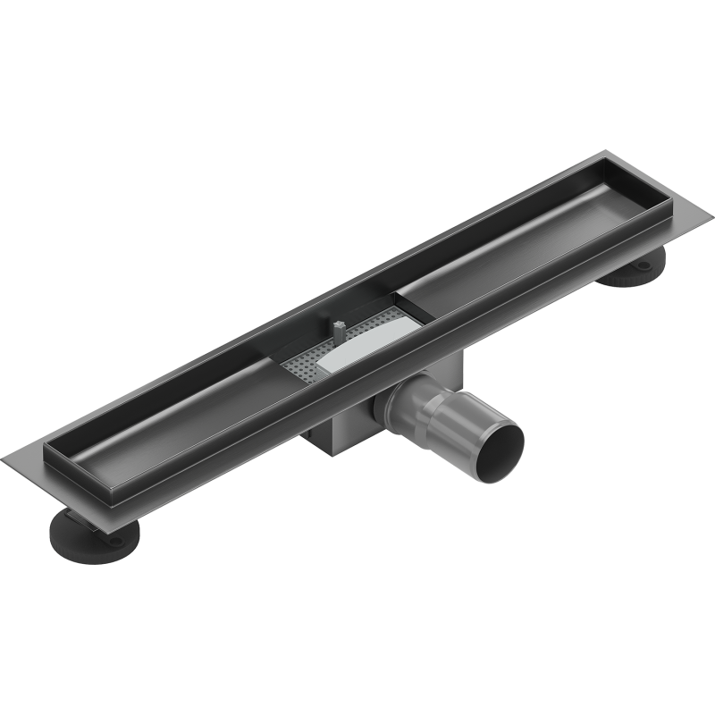 Mexen Flat korpus do odpływu liniowego 50 cm, gun gray szczotkowany - 1E15050